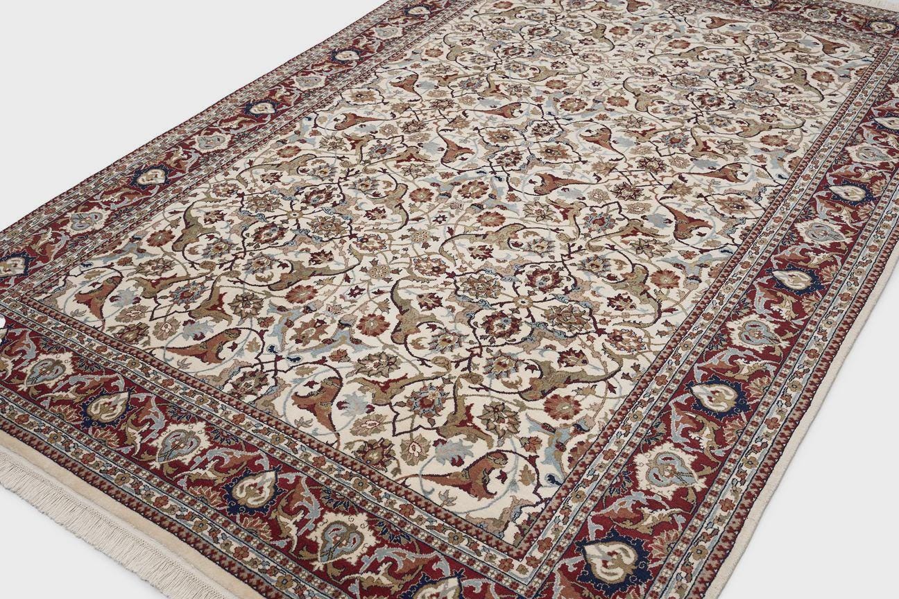 Original Turkish Hereke Rug – Hand Knotted Silk/Wool – Luxurious Traditional Carpet – 246x301 cm