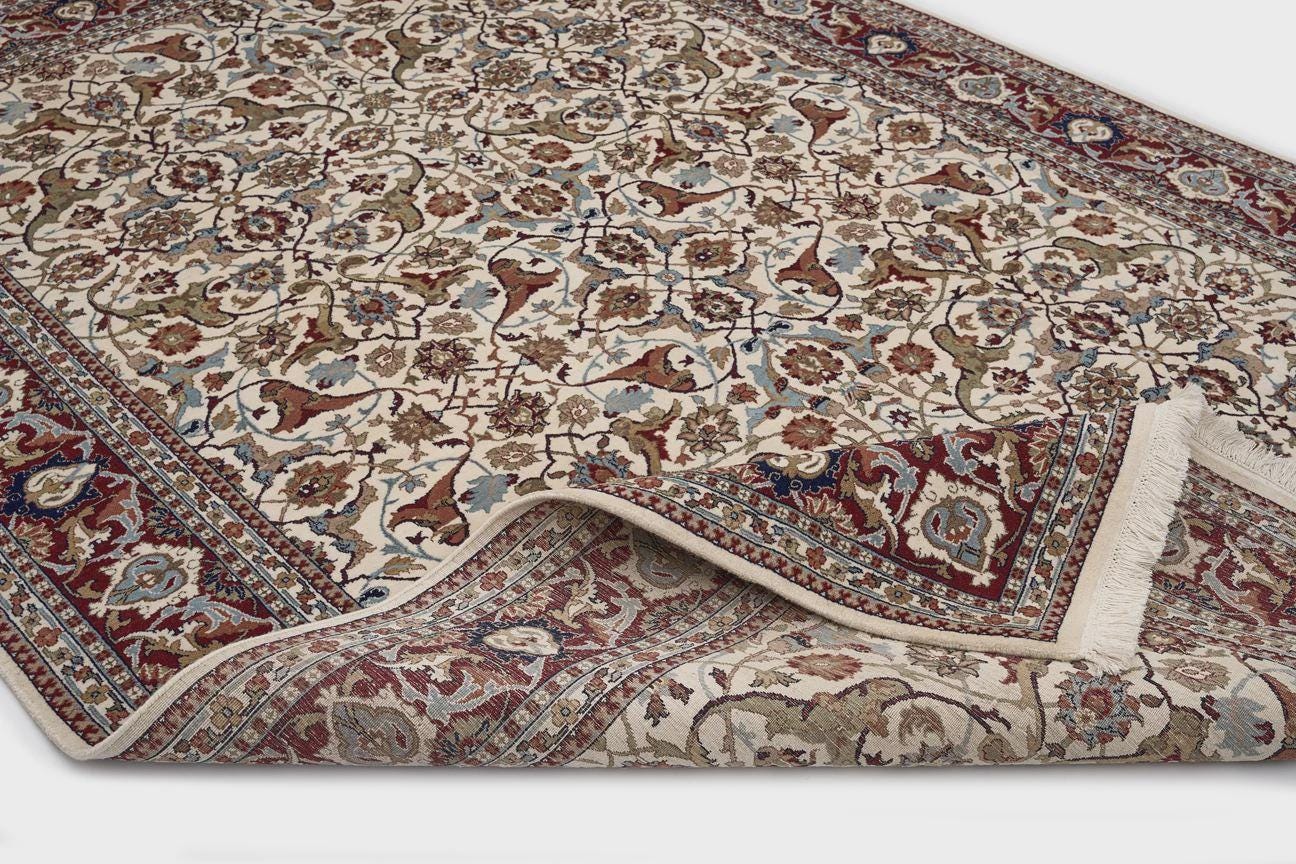 Original Turkish Hereke Rug – Hand Knotted Silk/Wool – Luxurious Traditional Carpet – 246x301 cm