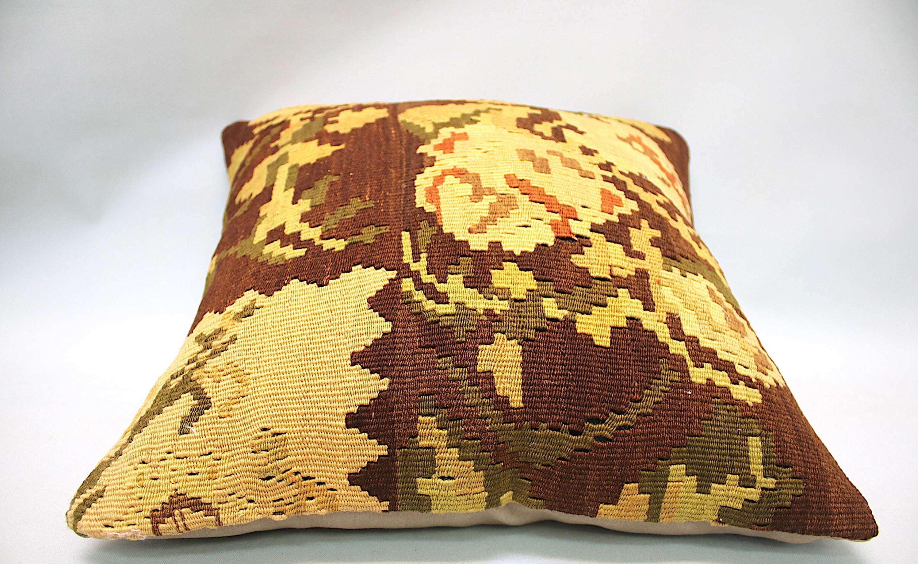 Handmade Turkish Kilim Pillow Cover