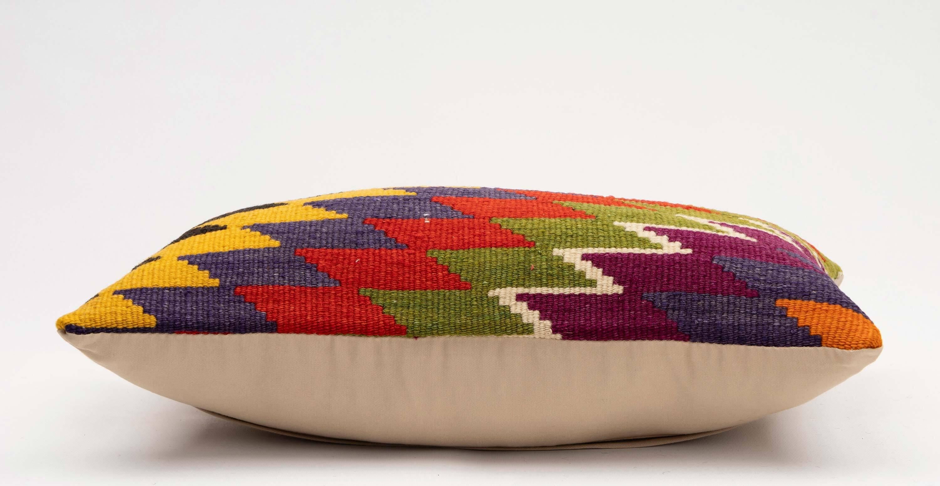 Handmade Turkish Kilim Pillow Cover