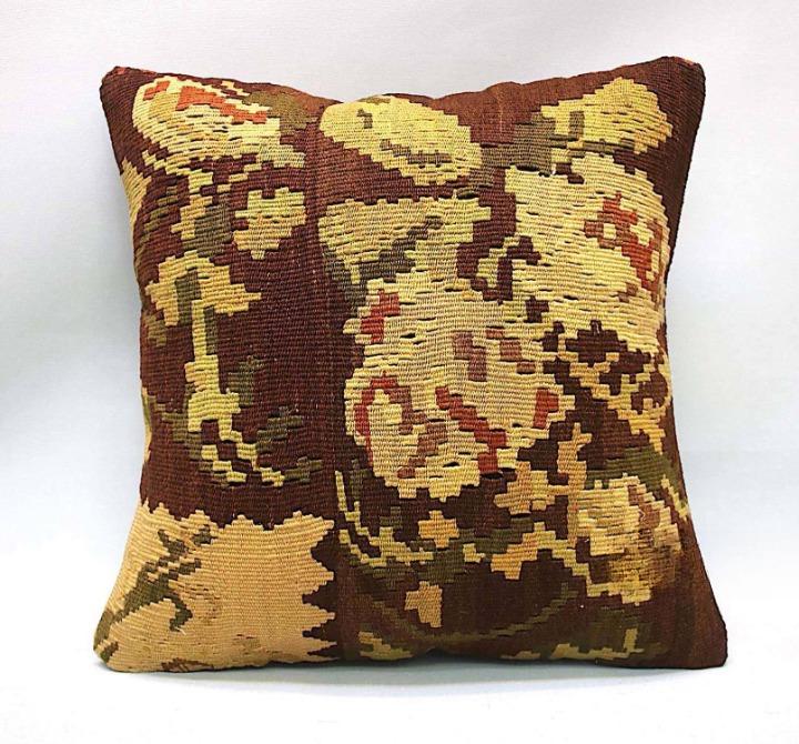 Handmade Turkish Kilim Pillow Cover