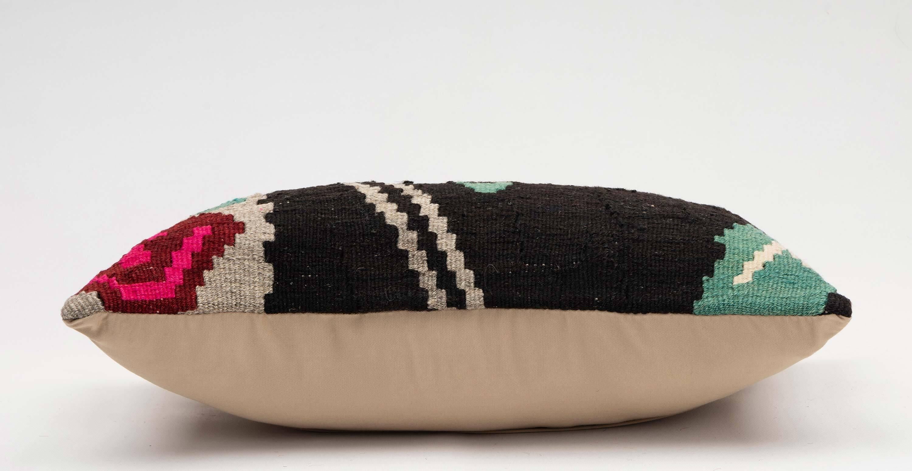 Handmade Turkish Kilim Pillow Cover