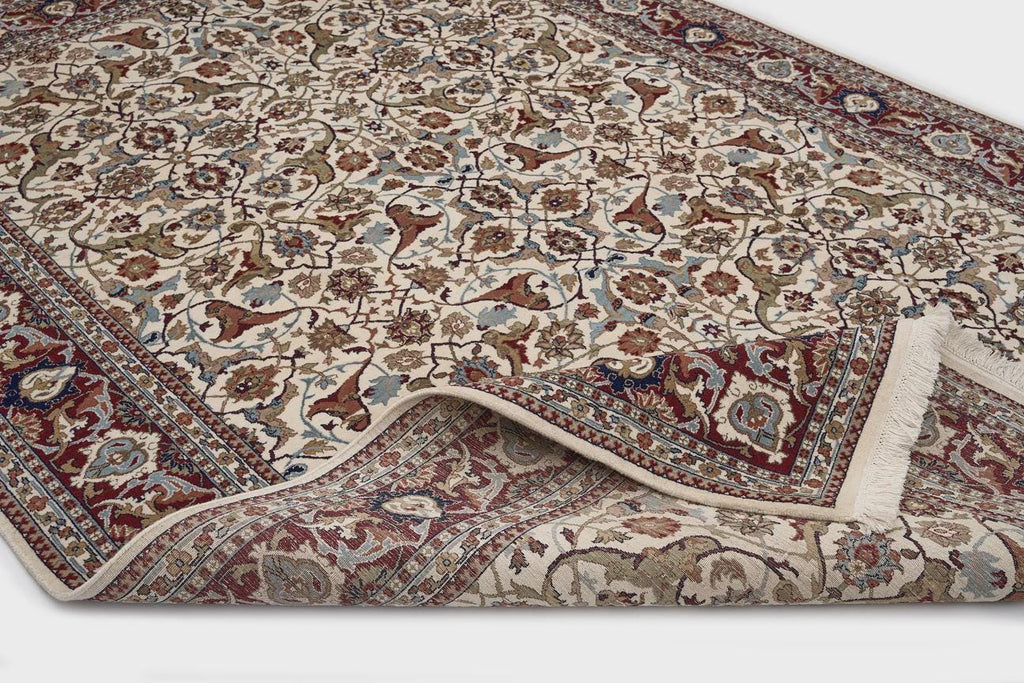 Original Turkish Hereke Rug – Hand Knotted Silk/Wool – Luxurious Traditional Carpet – 246x301 cm